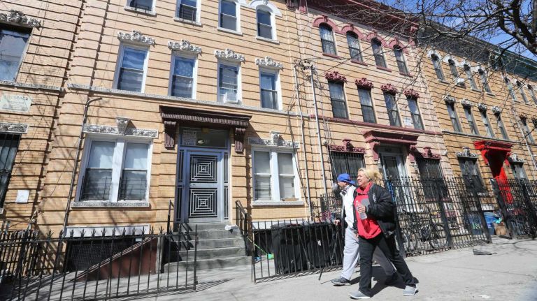 Houses along Suydam Street between Wyckoff and St. Nicholas in Bushwick.
