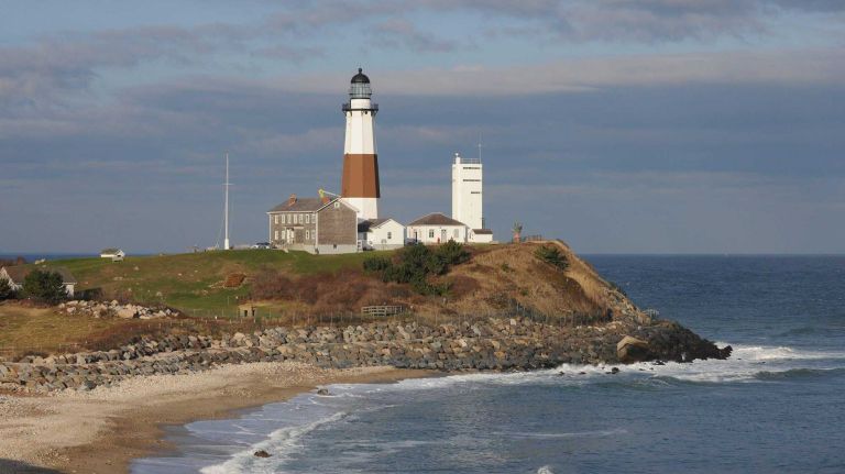 Although Suffolk County has a lower median household income than Nassau at $87,763, it takes more to be in the upper income bracket. According to the 2013 American Community Survey, it takes more than $150,000 to be in the top 21.9 percent of households in Suffolk. This is the Montauk Lighthouse on Nov. 20, 2009. 