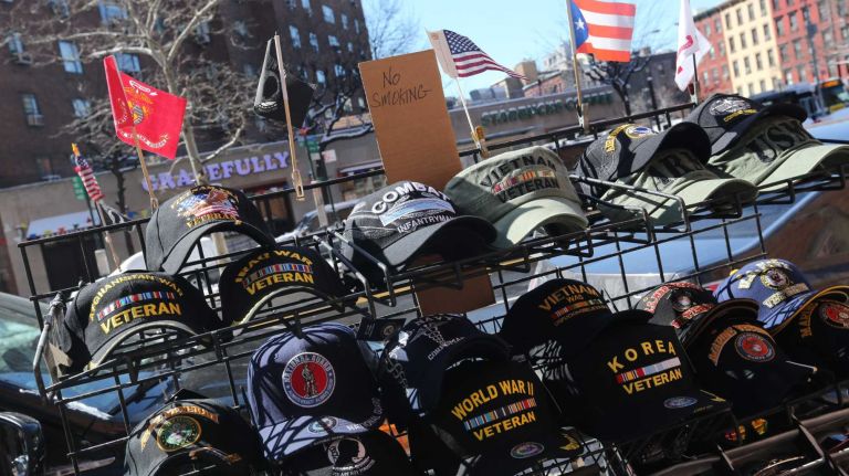 Kips Bay photos 39 Hats being sold outside of the Veterans Medical center at 423 E. 23rd street in Kips Bay, Friday, March 6, 2015.