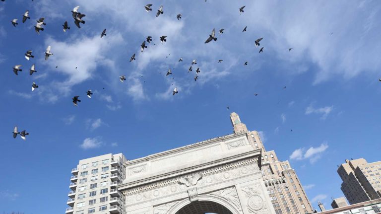 The arch in Washington Square Park.
