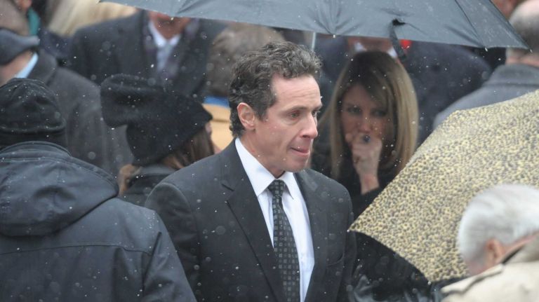 Chris Cuomo at the funeral mass for his father, former Governor Mario Cuomo, at St. Ignatius Loyola Church in Manhattan on Jan. 6, 2015.