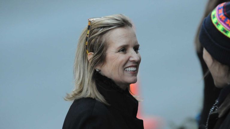 Kerry Kennedy, the ex-wife of Gov. Andrew M. Cuomo, arrives at the wake for former Gov. Mario Cuomo at the Frank E. Campbell Funeral home in Manhattan on Jan. 5, 2015.