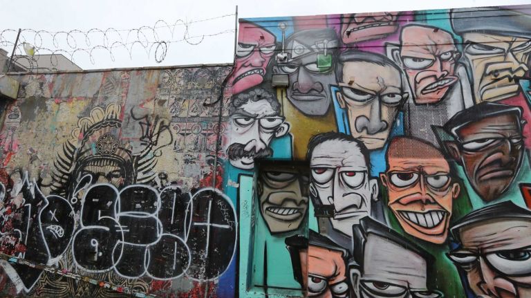 NYC graffiti images 21 Graffiti on Hope Street between Keap and Rodney streets in Williamsburg, Brooklyn, Wednesday, Nov., 26, 2014.