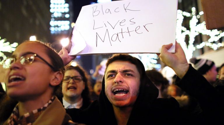 Protesters in Manhattan on December 3, 2014.