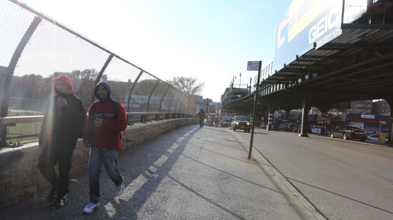A bridge crossing over the Bronx River Parkway in the Soundview section of the Bronx, Thursday, Nov., 20, 2014.