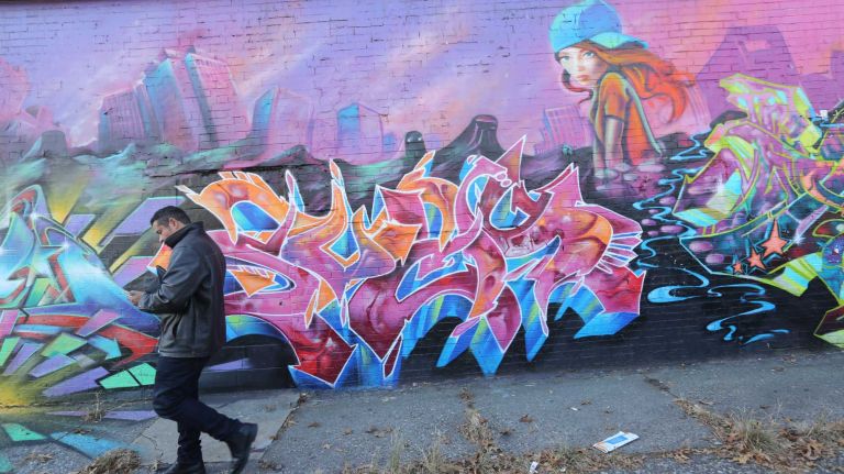 A Mural on Harrod Place near Westchester Avenue in the Soundview section of the Bronx on Thursday, Nov., 20, 2014.