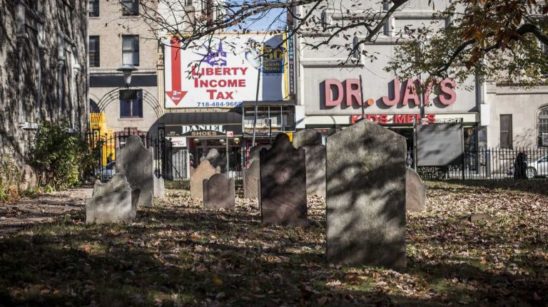 Flatbush photos 17 The cemetery of the Reformed Protestant Dutch Church of Flatbush in Flatbush in Brooklyn on November 14, 2014.