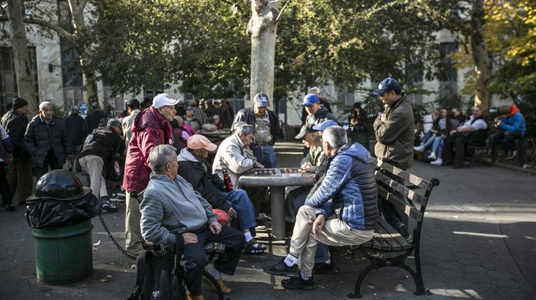 Columbus Park in Chinatown in Manhattan, on Nov. 4, 2014.