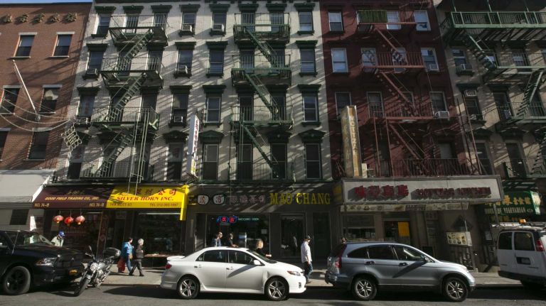 Homes on Mott Street in Chinatown in Manhattan, on Nov. 4, 2014.