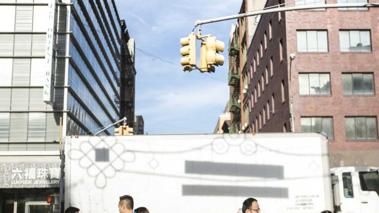 A sign on Canal Street in Chinatown in Manhattan, on Nov. 4, 2014.