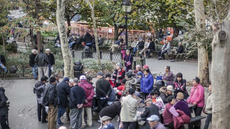 Columbus Park in Chinatown in Manhattan, on Nov. 4, 2014.