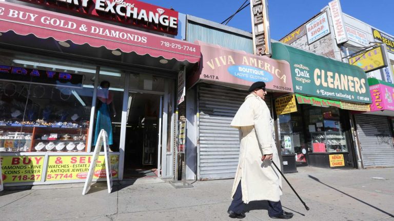 Scene along 63rd. Rd. in Rego Park.