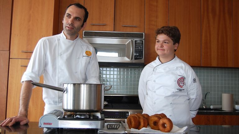 Dominque Ansel teaches MasterChef Junior winner Alexander Weiss to make Cronuts at home. The DIY Cronut recipe is featured in Ansel's just-released cookbook 