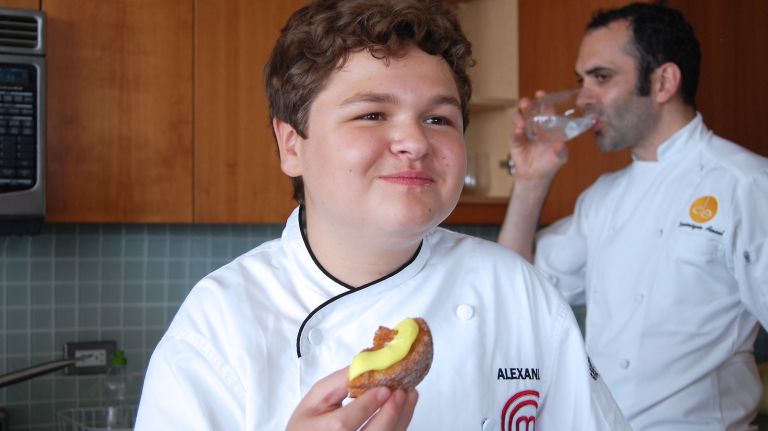Alexander Weiss is happy with how his Cronuts came out. 