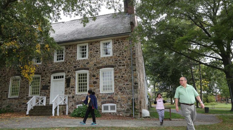 The Conference House in Conference House Park in Tottenville.