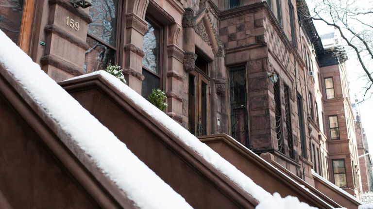 The brownstones along West 91st Street show off the neighborhood