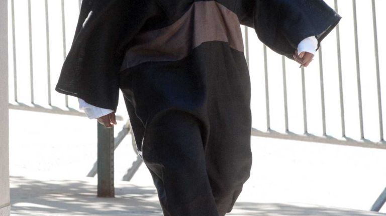 Whoopi Goldberg arrives at Temple Emanu-El in Manhattan before the start of a private funeral for Joan Rivers on Sunday, Sept. 7, 2014.