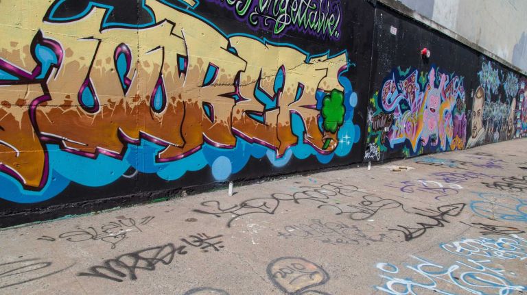 Street art on Milton Street in Greenpoint.