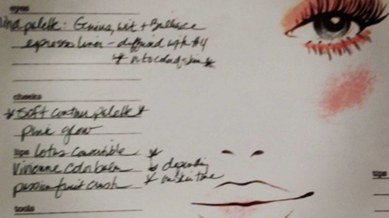 Here's the beauty look @Stila is going for @rebeccaminkoff #ndbackstage #nyfw