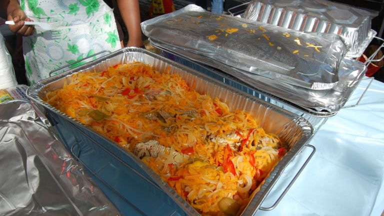 Fish escabeche - fish served in a sweet and sour sauce. 