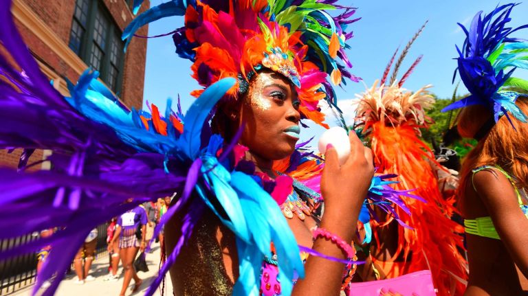 Scenes from the West Indian Day Parade on Monday, Sept. 1, 2014.