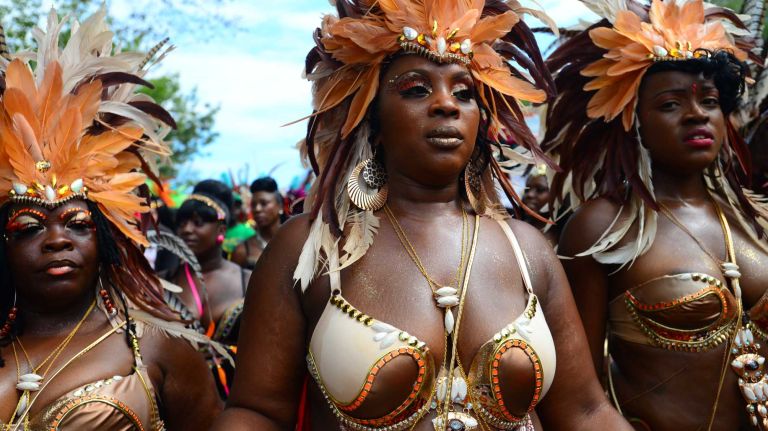 Scenes from the West Indian Day Parade on Monday, Sept. 1, 2014.