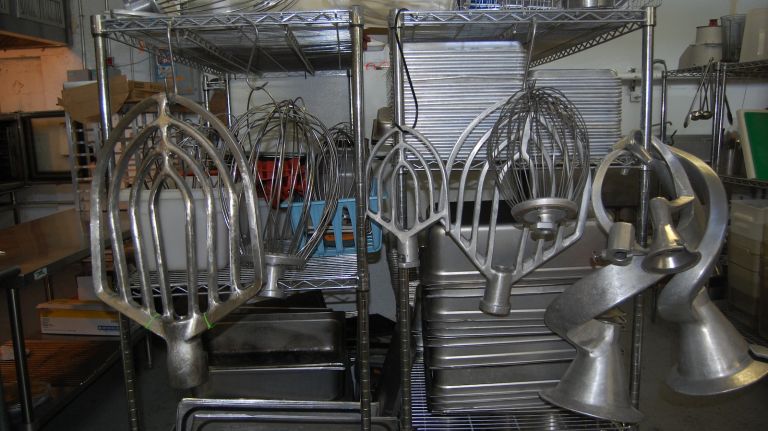 It takes the big guns to get everything made! Christina Tosi said at the height of production, Milk Bar makes 50,000 cookies a day!