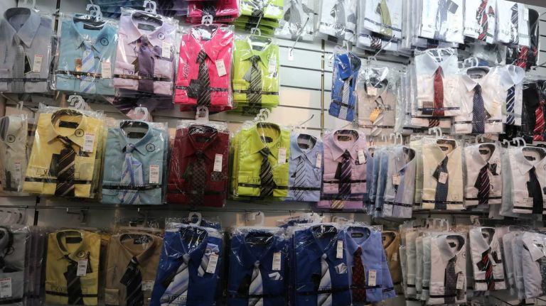 Children's clothes at S & D Kids at 1480 Rockaway Parkway in Canarsie, Brooklyn, Friday July 11, 2014.