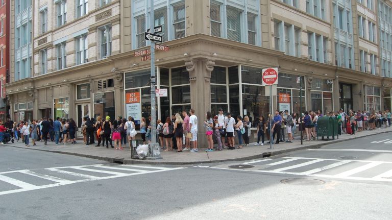 The line was around the block from Grumpy Cat and Oskar the Blind Cat. 