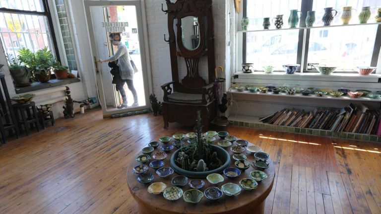 Pottery at Clairware, at 543 Union Street in Gowanus, Brooklyn, Monday, May 5, 2014. Gowanus is a a neighborhood in transition.