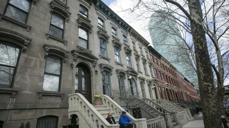 Photos of Long Island City 20 Historic homes on 45th Ave In Long Island City in Queens, on April 23, 2014.