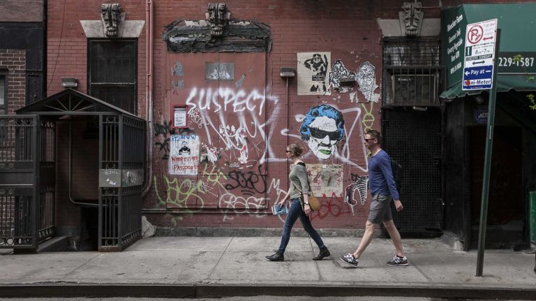 Photos of the Far West Village 14 Street Art on Morton Street in the West Village in Manhattan on April 14, 2014.