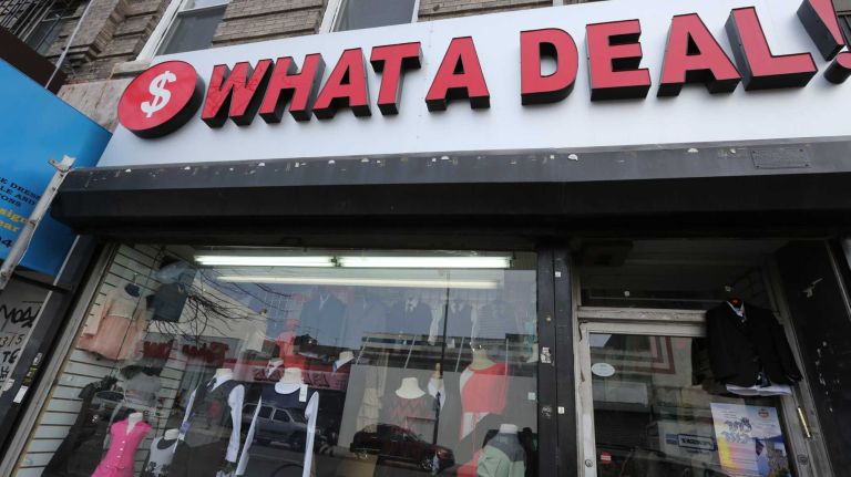 What A Deal clothing store on 13th ave. in Borough Park, Brooklyn, Sunday, Mar. 16, 2014. Borough Park is a predominately Orthodox Jewish neighborhood in central, Brooklyn.