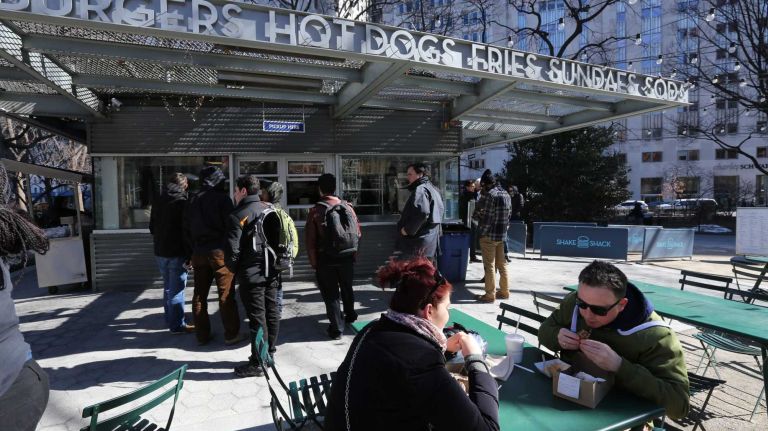 The Shake Shack in Madison Square Park on Feb. 24, 2014. 