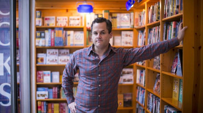 David Del Vecchio inside his store, Idlewild Books, on Feb. 21, 2014.