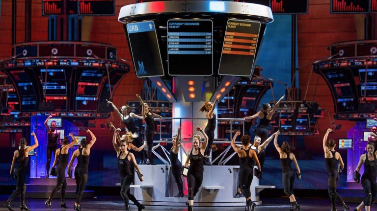 Member of the Rockettes rehearse 