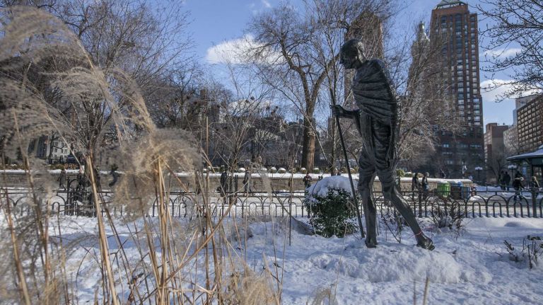 Union Square 14 A statue of Gandhi in Union Square Park.