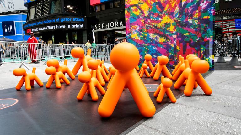 The Magis with Herman Miller section at the Design Pavilion includes innovative seating.