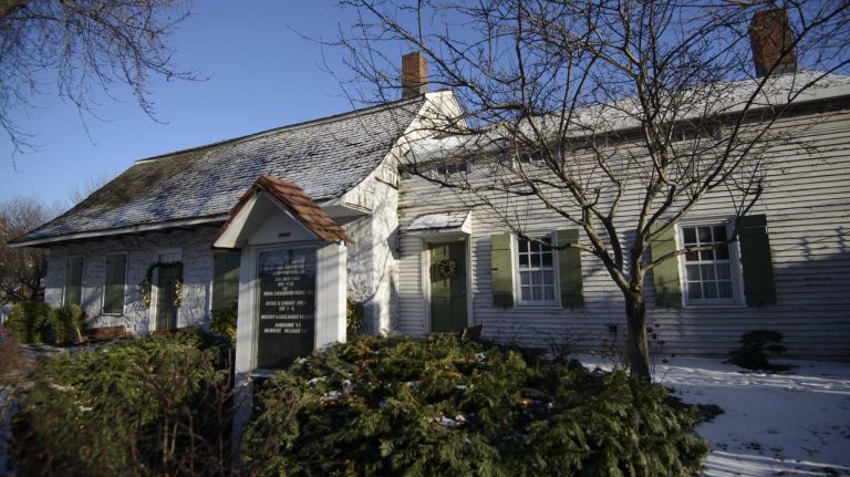 Exterior of the Onderdonk House at 1820 Flushing Avenue. 