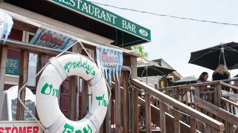Paddy's On The Bay, located along Pennyfield Avenue, is a popular dining spot in the area.