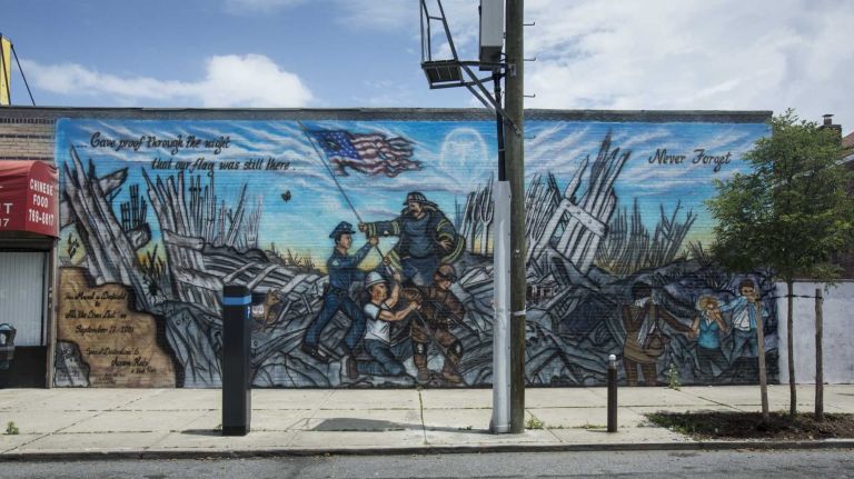 A mural near the intersection of Ave U at E 27th Street.