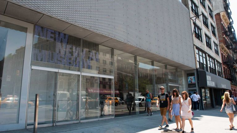 The New Museum, opened in 2007, stands out in the architectural landscape of the Bowery. (Jun. 21, 2013)
