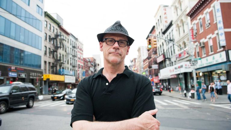 David Mulkins, 56, has been a resident of the Bowery neighborhood for thirty years, and is a history and cinema studies teacher at the High School of Art and Design. (Jun. 24, 2013)