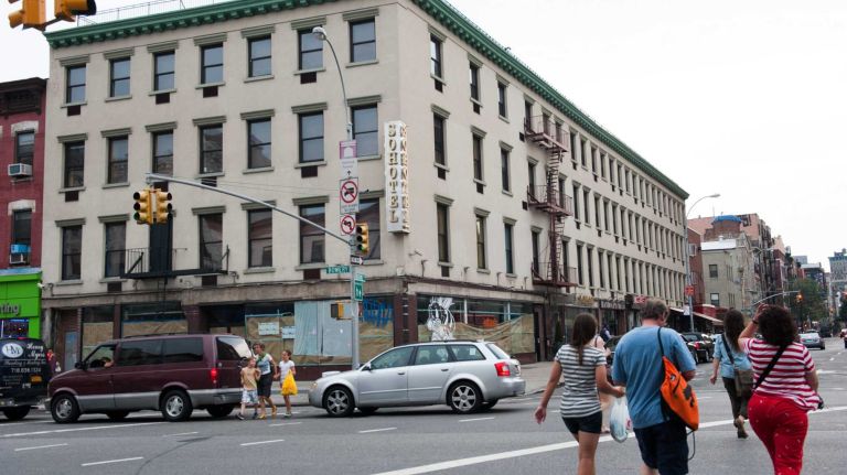 The Sohotel, at Broome Street and Bowery, is the oldest continuously operating hotel in New York City. (Jun. 24, 2013)
