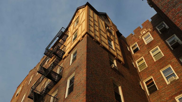 An apartment building on Shore Road in Fort Hamilton.