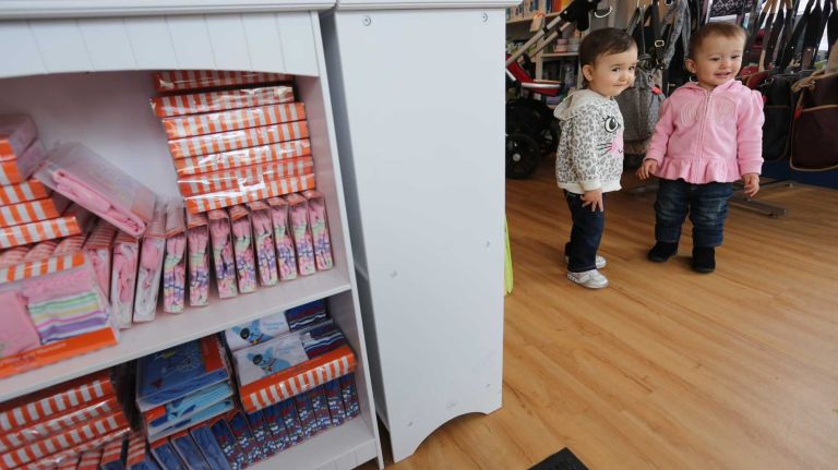 Sophia Gomez, left, and Yasmin Abushaban at Baby Mama in Fort Hamilton.