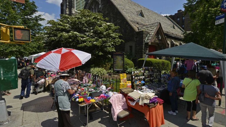 Jackson Heights 23 A flea market along 35th Avenue in Jackson Heights. (June 15, 2013)