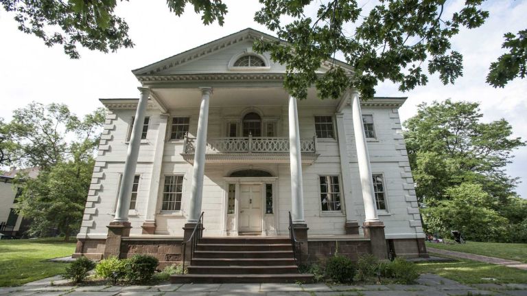 Built in 1765, the Morris-Jumel Mansion was used by General George Washington as his headquarters during a period of the Revolutionary War eleven years later. (July 9 , 2013)