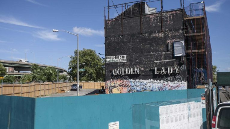 The Golden Lady, a former strip club.