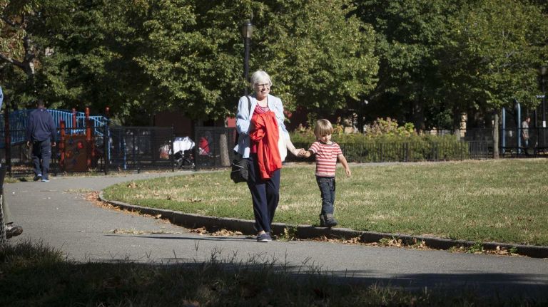 People in Cooper Park. (Sept. 17, 2013)